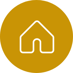 丈夫なおうちをイメージした家のアイコン