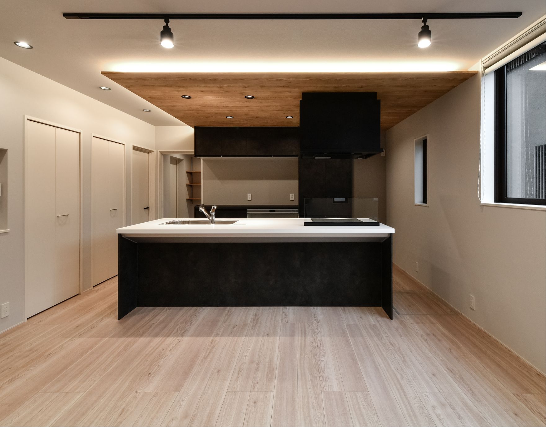 開放的なリビングキッチン